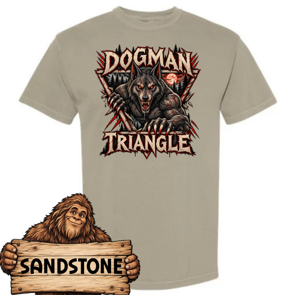 dogman triangle sandstone Dogman Triangle Cryptid Shirt