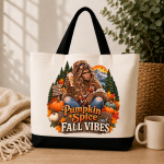 Pumpkin Spice Bigfoot Tote