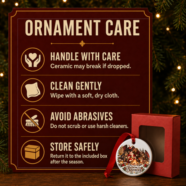 Cryptid Christmas Ornament – Believe in Miracles