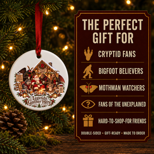 Cryptid Christmas Ornament – Believe in Miracles
