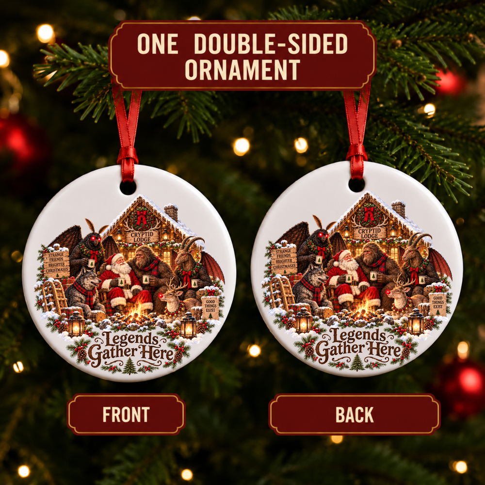 Cryptid Christmas Ornament – Believe in Miracles