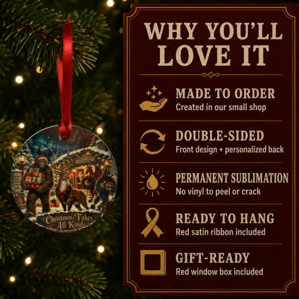 Bigfoot Christmas Ornament – Christmas Takes All Kinds
